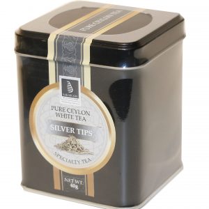 CEYLON TEA - SILVER TIPS 40G IN A CADDY