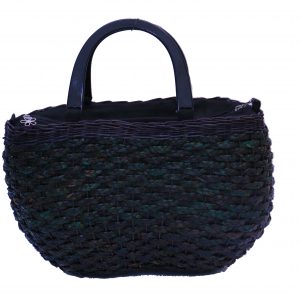 CANE & REED WITH PLASTIC HANDLE ( COLOUR ) BAG 17"X10.5" INTER POCKET ZIPPER