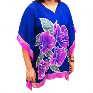 Batik Silk Poncho