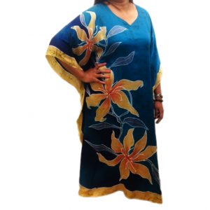 Batik Silk Kaftan
