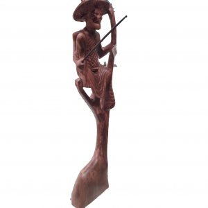 Wooden Statue- Stilt Fisherman (Mahoganny)