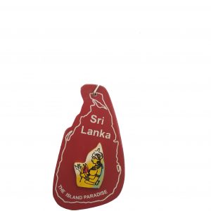Wooden Keytag- Sri Lanka
