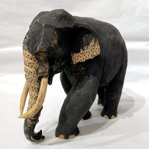 Halamba Wooden Antique Colour Jungle Elephant- L