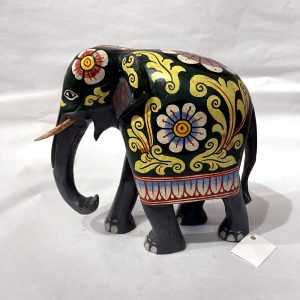 Mahogani Wooden Elephant-L