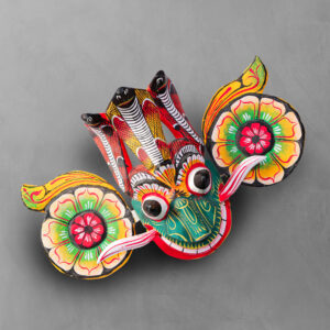 Top down view of a Traditional Gara Mask