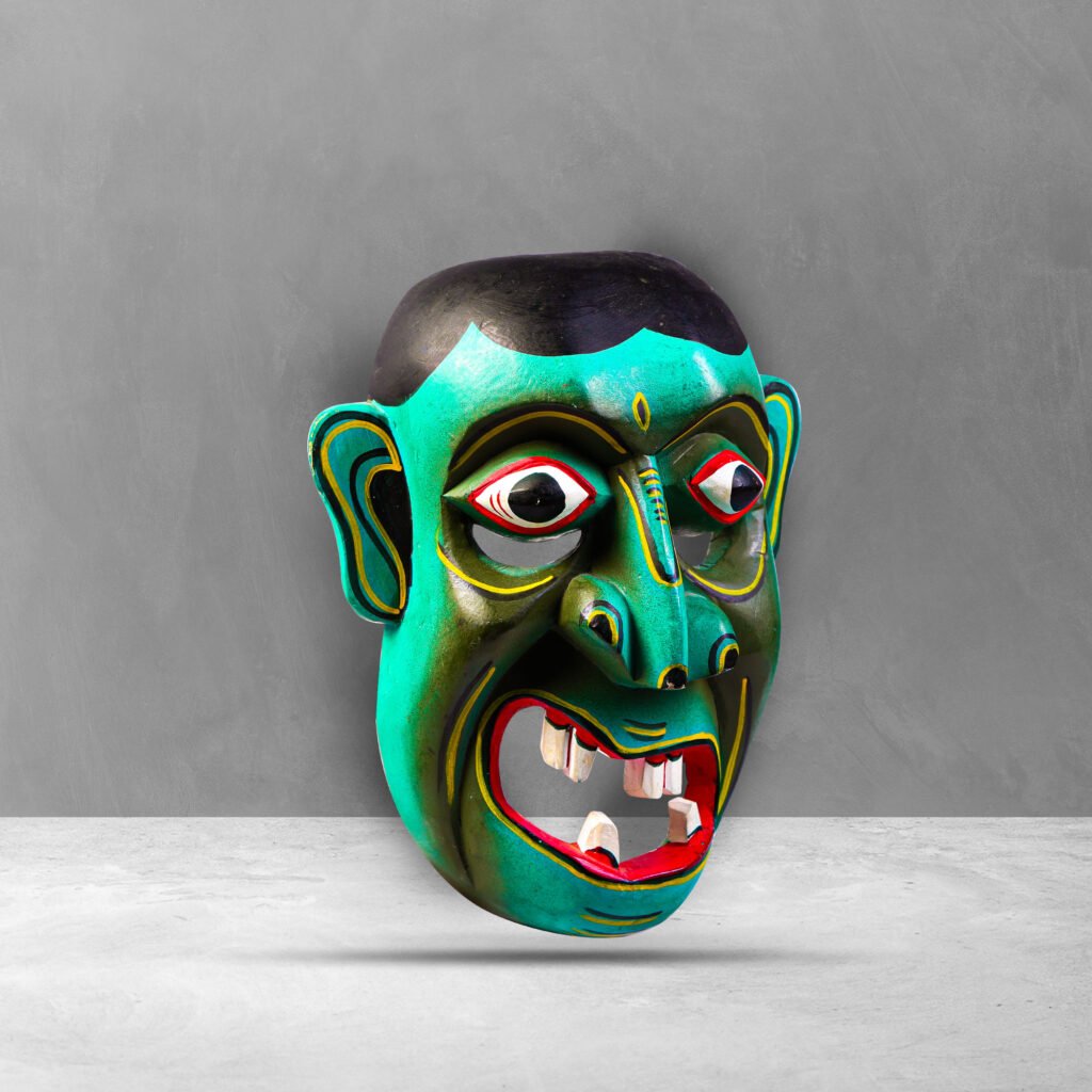 Traditional Kolam Mask