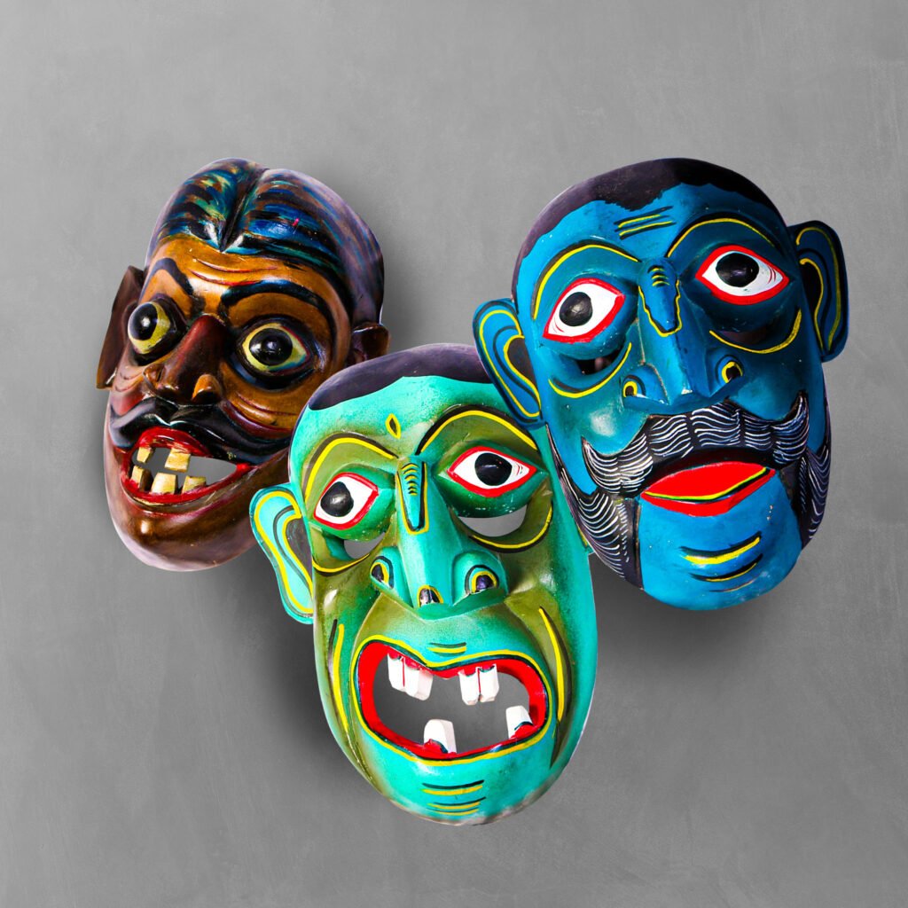 Traditional Kolam Mask