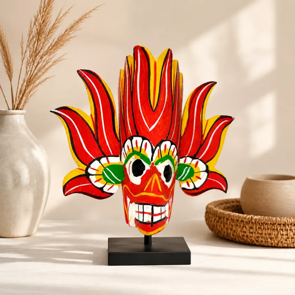 Sri Lankan Traditional Handmade Wooden Mask