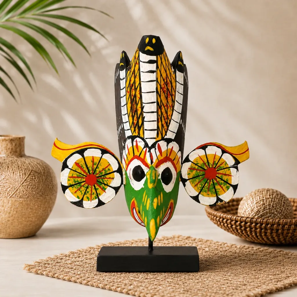 Sri Lankan Traditional Handmade Wooden Mask