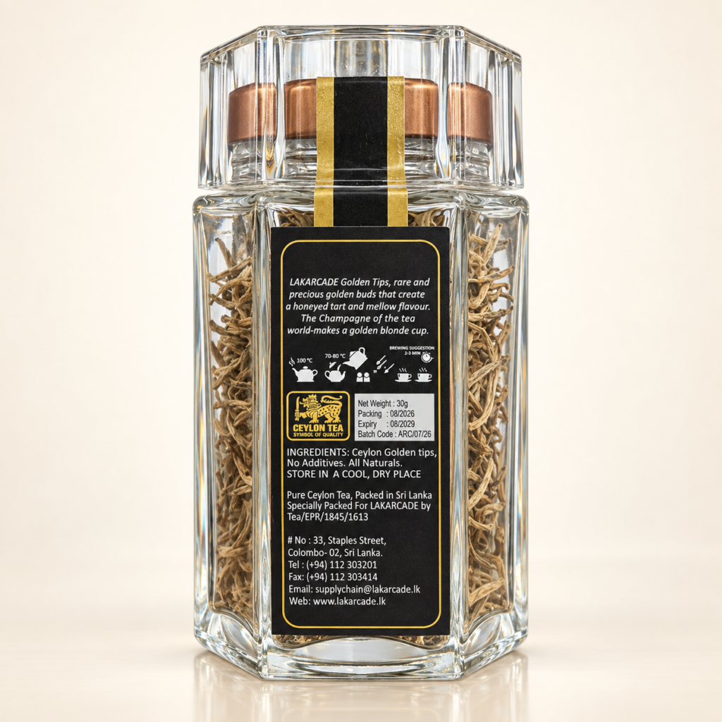 Lakarcade Ceylon Golden Tips Luxury Leaf Tea – 30g