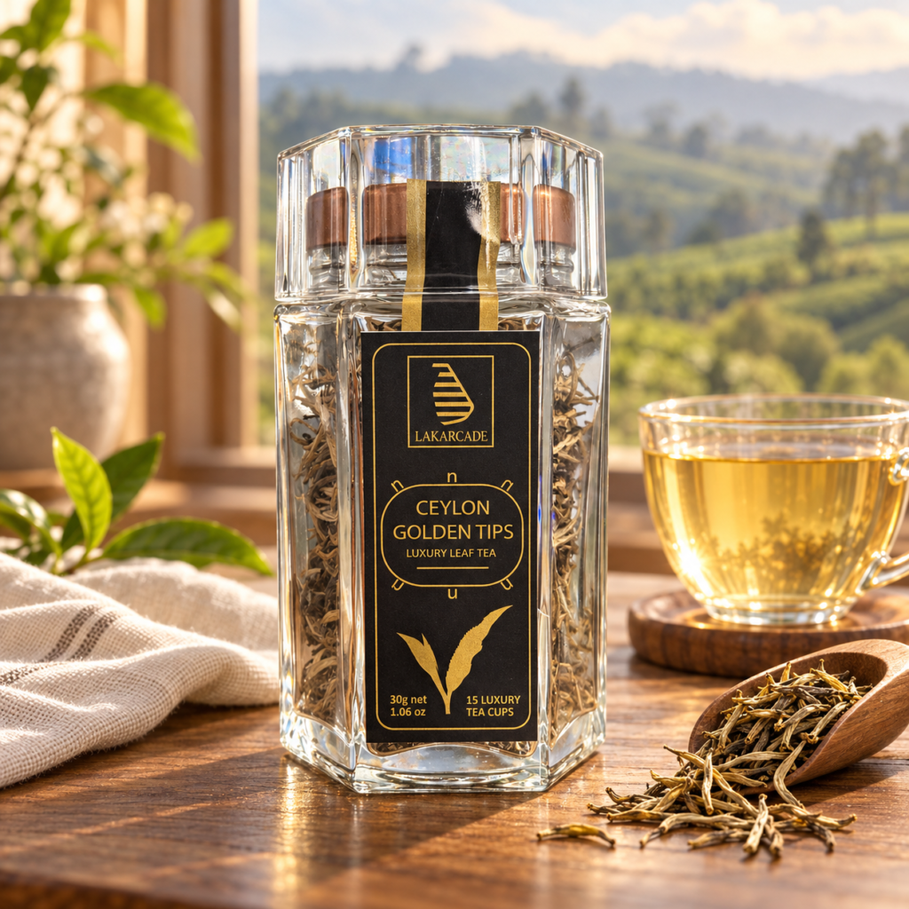 Lakarcade Ceylon Golden Tips Luxury Leaf Tea – 30g