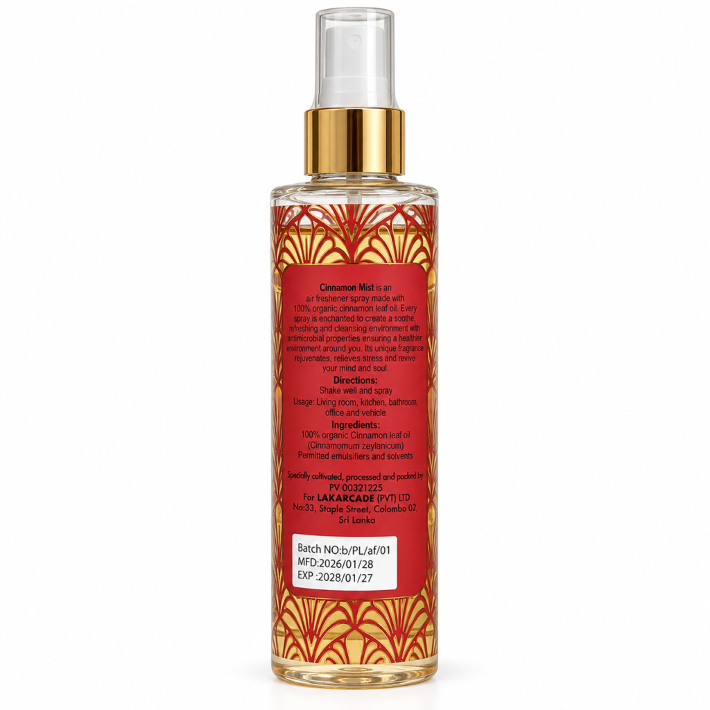 Lakarcade Organic Ceylon Cinnamon Mist Air Freshener
