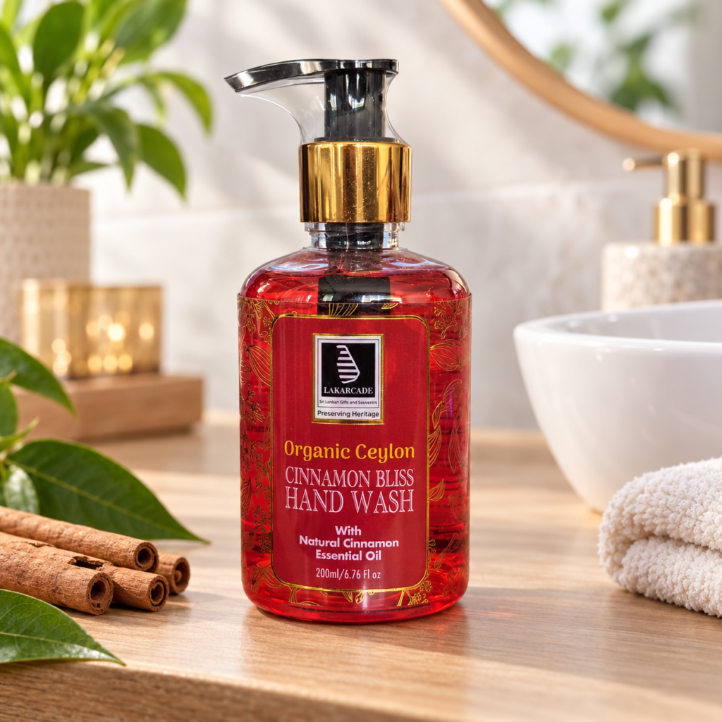 Lakarcade Organic Ceylon Cinnamon Bliss Hand Wash with Natural Cinnamon Essential Oil – 200ml / 300ml