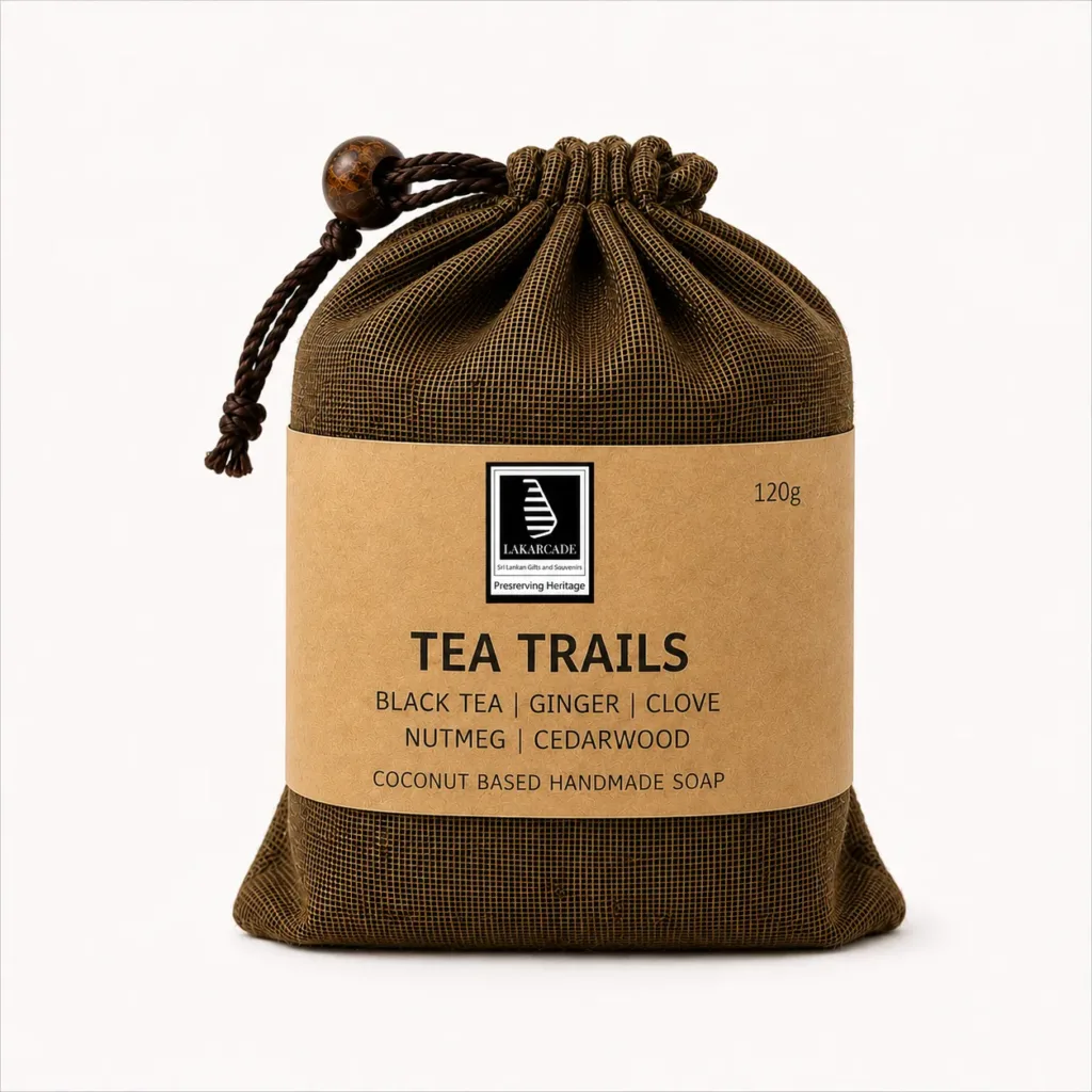 Lakarcade Tea Trails Black Tea Ginger Clove Premium Herbal Handmade Soap