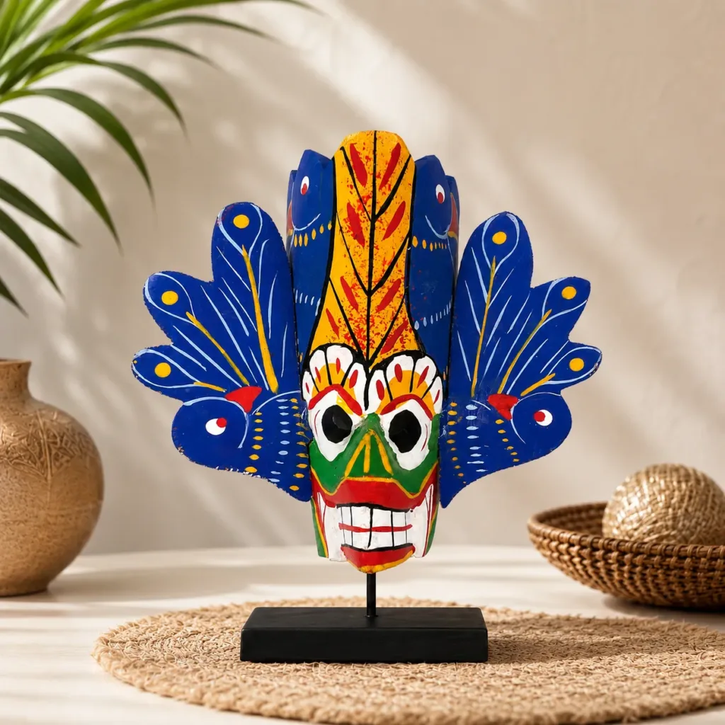 Sri Lankan Traditional Handmade Wooden Mask
